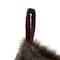 Glitzhome® 21" Fur Black & Red Buffalo Plaid Stocking